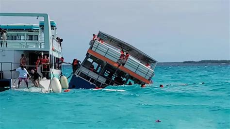 Video show terrifying moments as Bahamas tour boat sinks; US tourist dead